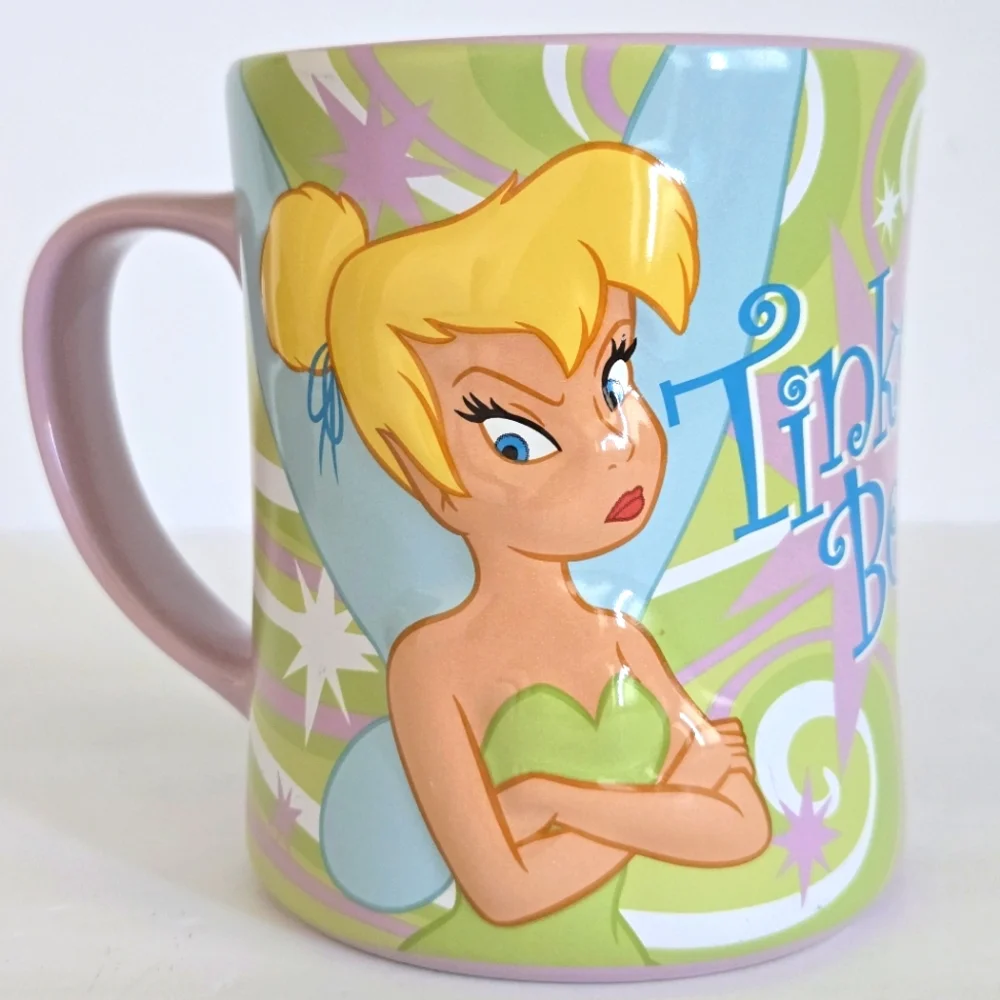 Disney Store Exclusive Tinkerbell w Attitude, Classic Tink, Dbl-sided Mug 16oz